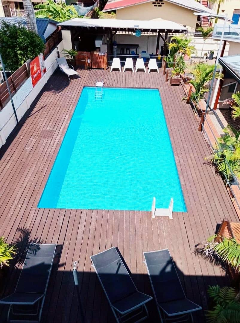 The pool seen from above